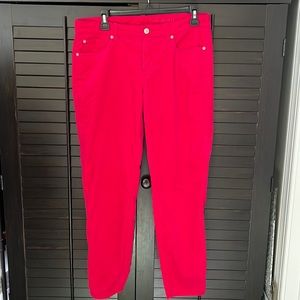 Gap hot pink corduroy skinny pants